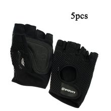Hot Sale 5PAIRS Weight Lifting Sport Gloves Training Body Building Gym Exercise Slip Resistant Gloves For