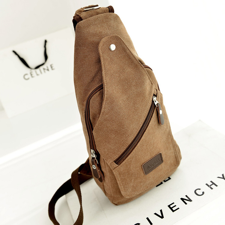New 2014 vintage men canvas messenger bag shoulder bags men portable sling bag chest pack for