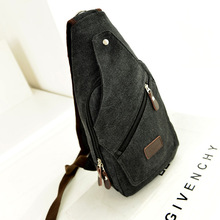 New 2014 vintage men canvas messenger bag shoulder bags men portable sling bag chest pack for