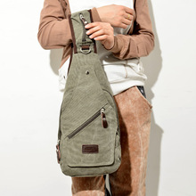 New 2014 vintage men canvas messenger bag shoulder bags men portable sling bag chest pack for