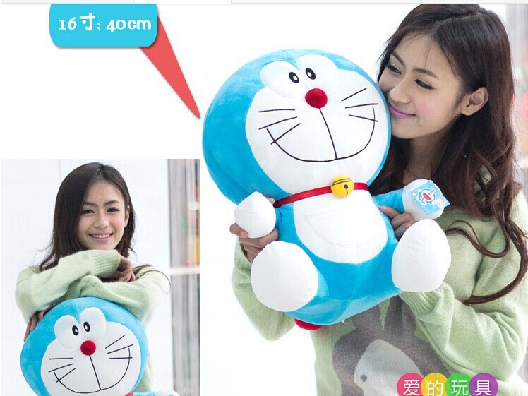 Около 40 см смайлик выражение Doraemon плюшевые игрушки прекрасный doraemon куклы бросить подушку подарок w5786
