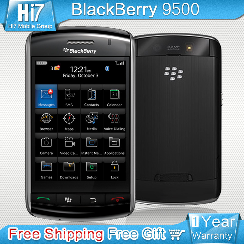 Original Unlocked Blackberry Storm 9500 GPS 3 2MP Camera Refurbished Smartphones Free Shipping