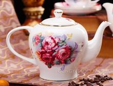 15 head designer suits wedding gift gift ceramics tea hibiscus high grade bone China coffee set