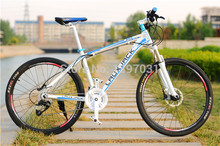 Laux Jack 26inch white mountain bike Hydraulic dual disc brake 27speed alloy bicycle frame alloy wire