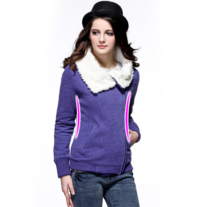 2014 winter fashion Women thick short jacket European style 100 cotton casual slim short coat cardigan