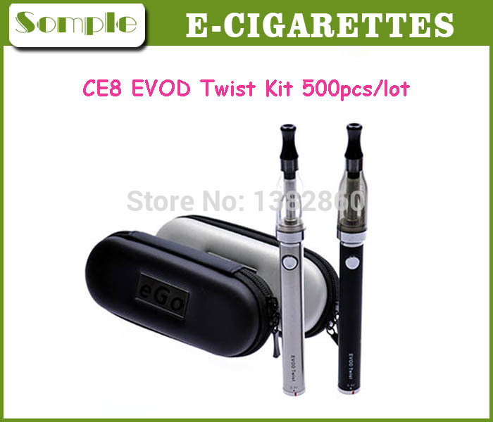 Electronic Cigarette Starter Kit EVOD Twist Battery Ce8 Atomizer 5ml EVOD Twist Battery For E Cigarette