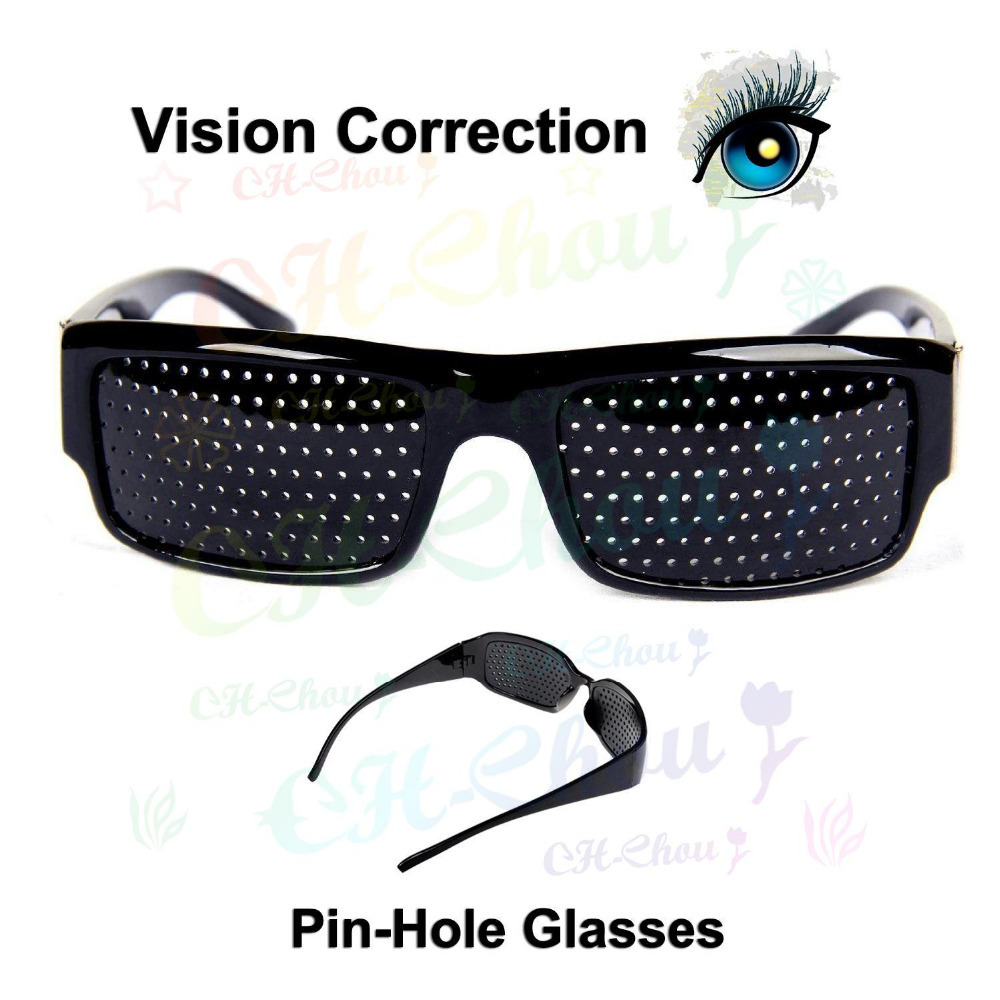 Cool Unisex Vision Correction Eyesight Improvement Vision Care Exercise Eyewear Pinhole Glasses Eye Exercise To See