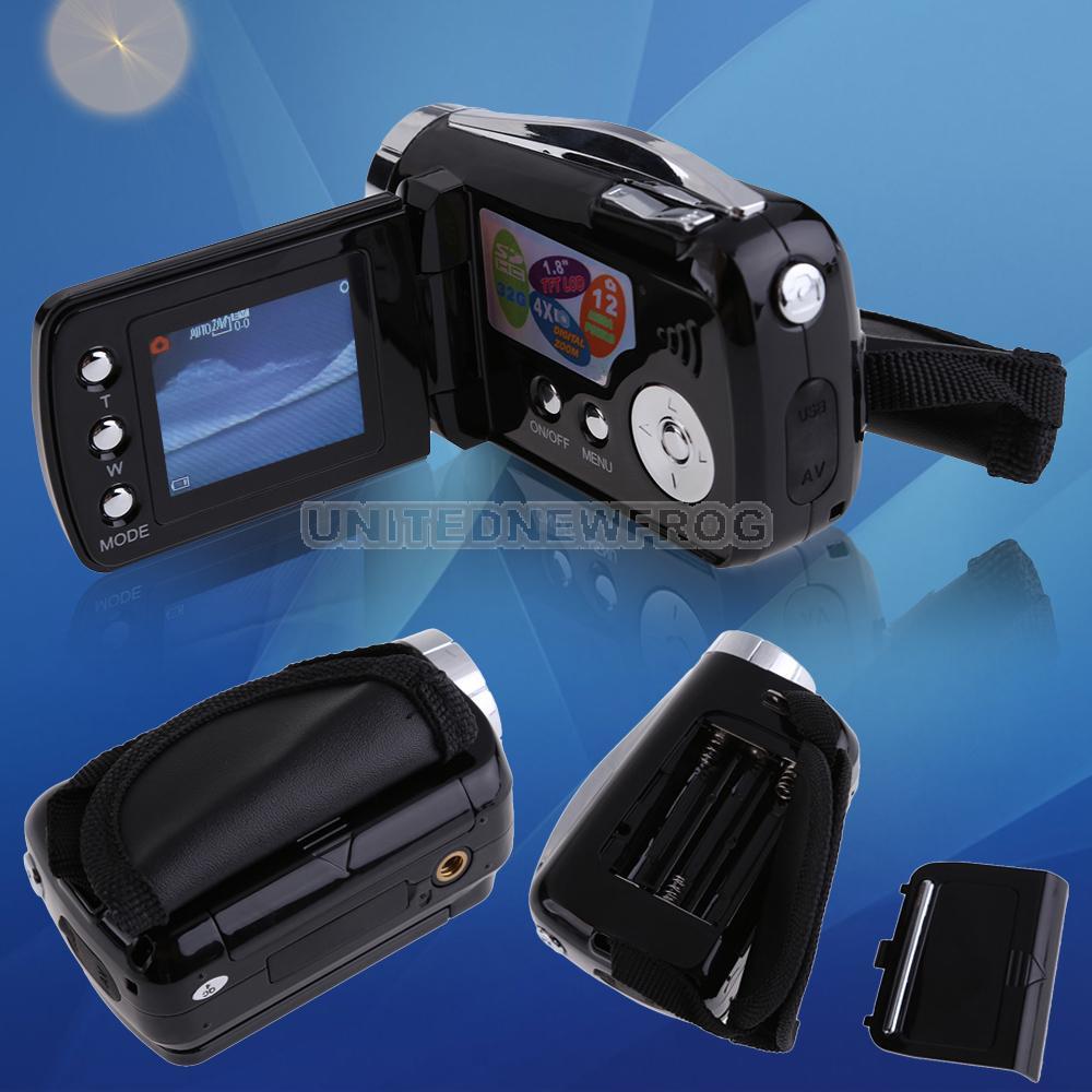 UN2F 1 8inch TFT LCD HD DV Camcorder Digital Video Camera Recorder 4x Zoom Black