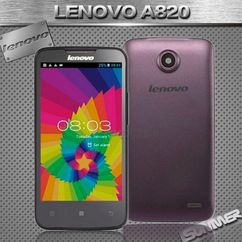Original New Lenovo A820 MTK6589 Quad Core RAM 1GB ROM 4GB 8MP Camera Android Mobile Phone