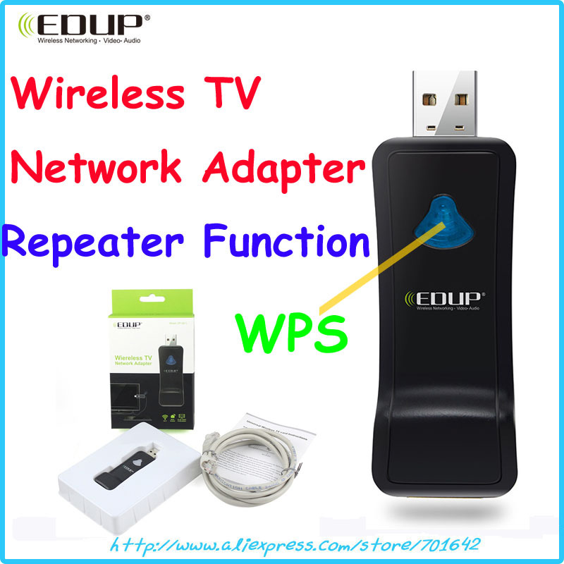 EP-2911 150Mbps Universal television network card wifi wireless adapter for tv for samsung tv for lg tv repeater WPS button