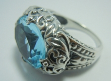 Fashion wind restoring ancient ways is the ancient silver classic decorative pattern The romantic marriage ring