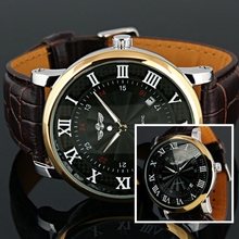 Fashion Jewelry Roman Arabic Numerals Display Auto Mechanical Watches for Men Gift Dress for men Watches