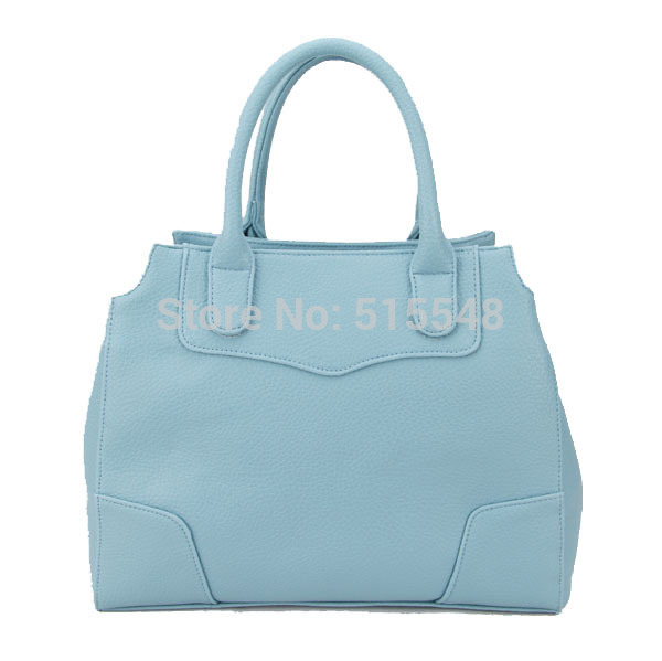 H036 sky blue Free shipping women tote bags Size 13 x 5 x 10 5 L