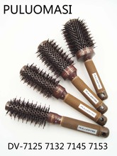 Ceramic Hair Brush Barber Round Curling Hair Brushes Comb Magnet Inside with Handle Hair Styling Tool professional salon product