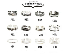 Artilady 12 options antic silver toe ring fashion foot rings Women Jewelry