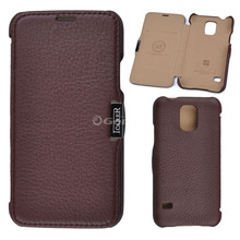 Fashion Genuine Leather Lichee Pattern Flip Case For Samsung Galaxy S5 I9600 Mobile Phone Accessories