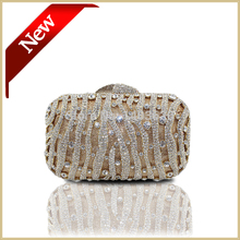 Fashion Women’s Bronzing Colorful Acrylic Diamond Evening Bags Clutch Bags with Shoulder Chain Women’s Handbag NO.010