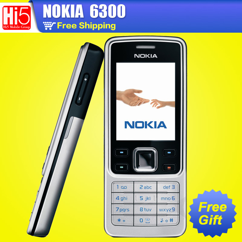 6300 Original Unlocked Nokia 6300 Cell Phone 2MP Camera Radio Refurbished Mobile Phones Russian Arabia Keyboard