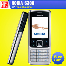 6300 Original Unlocked Nokia 6300  Cell Phone 2MP Camera Radio Refurbished Mobile Phones Russian Arabia Keyboard free Shipping