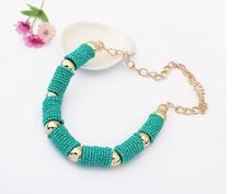 2014 new fashion vintage chunky Turquoise Necklaces gothic choker women brand jewelry pendant necklace wholesale