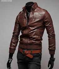 New Men’s leather jacket coat  man leather male cultivate one’s morality locomotive coat jacket