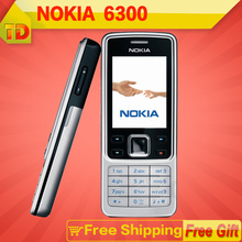 6300 Original Unlocked  Nokia 6300 Bluetooth MP3 Java mobile phone Free Shipping Refurbished