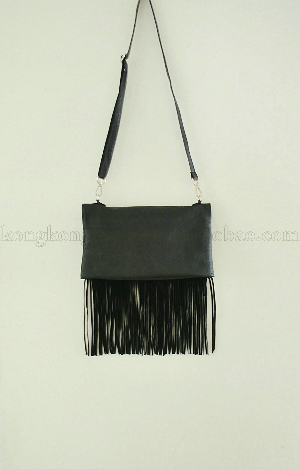 Topanga tassel oblique satchel multifunctional package womens real leather shoulder bag