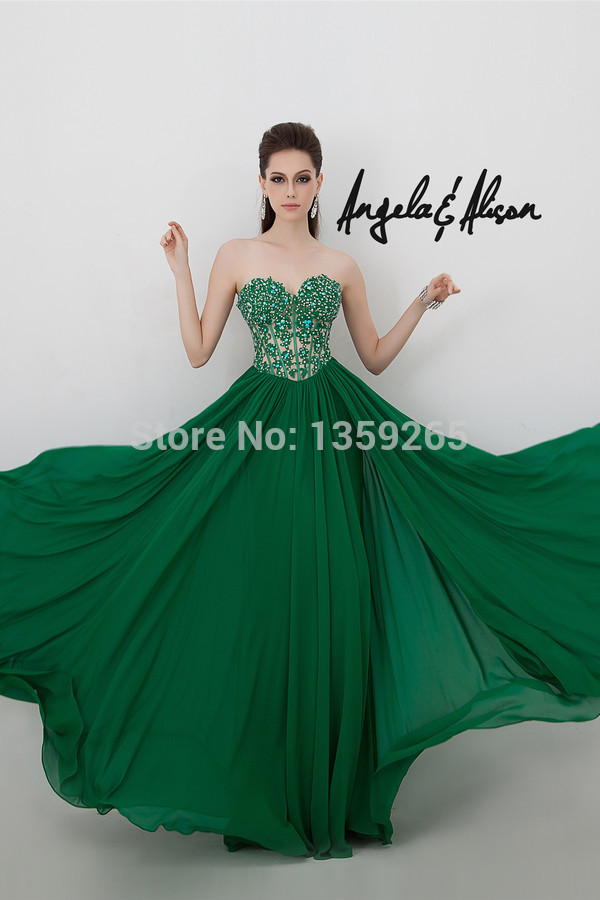 Hot Sale 2014 Rent a Prom Dress A Line Beading Sweetheart Vestido De ...