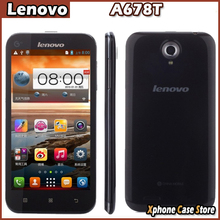 In Stock Original Lenovo A678T ROM 4GB MTK6582 Quad Core 1.3GHz Phones 5.0 inch Android 4.2 Cell Phone Dual SIM Card GSM Network