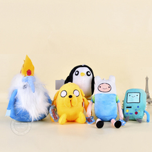 5pcs lot Classic Soft Baby Kids Cartoon Plush toys from Adventure Time Finn and Jake Ice
