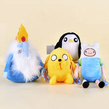 4pcs lot Classic Soft Baby Kids Cartoon Plush toys Doll from Adventure Time Finn and Jake
