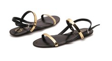 Women s cheap shoes 2014 summer fashion brand designer metal lacing sandals flat heel sandals female