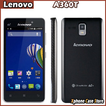 Original Lenovo A360T RAM 512MB + RAM 4GB 4.5 inch Android 4.4 Smart Phone MTK6582 Quad Core 1.3GHz Phones GSM Network GPS WIFI