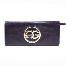 Anais Gvani Tribeca Park Round Logo Genuine Leather Wallet