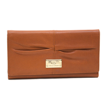 Anais Gvani Cadman Plaza Pleated Genuine Leather Wallet