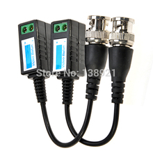 1 Pair Passive Video Cameras Balun Transceiver Transmitter 202P Transmission UTP Balun BNC Cat5 CCTV UTP