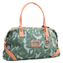 Women s Large Camouflage Style Shoulder Bag w Gold Accents