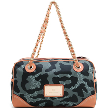Women’s Camouflage Fashion Shoulder Bag w/ Gold Chain Straps