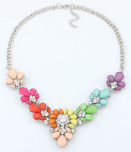 ChenXi Jewelry Fashion 2014 New 3 Colors Shourouk Crystal Statement Necklace necklaces & pendants For Woman Gift 132