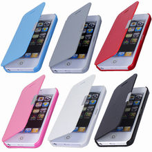 Magnetic Flip Leather Hard Skin Pouch Wallet Case Cover For iPhone 4 phone cases