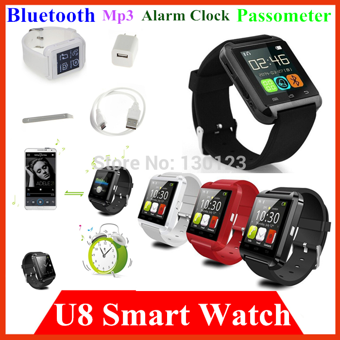 New Bluetooth WristWatch U8 U digital watch for iPhone 4 4S 5 5S 5C 6 for