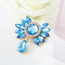 Promotion Fashion Vintage Brooch Crystal Rhinestone Cheap Colorful BOW Bride Brooch Pins Women Wedding Brooch Free