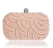 Women Pearl Evening Bag fashion bags bolso party bags Clutch Gorgeous Bridal Wedding Party bags bolsa