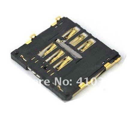 Купить 50pcs/lot 100% оригинал новый sim карты разъем для iphone 4 4 g ...
