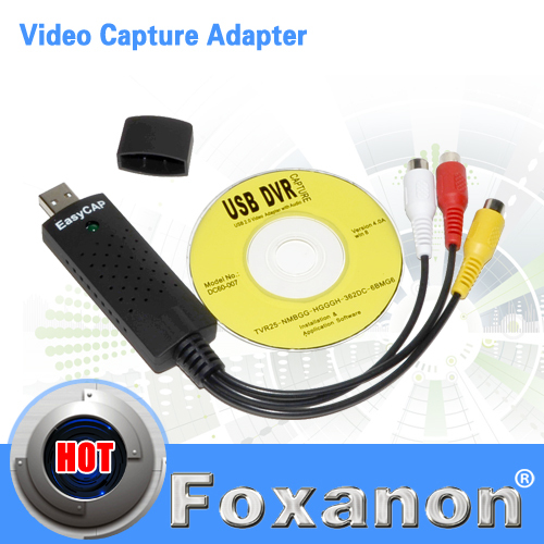 USB 2.0 Easycap dc60 tv dvd vhs video Capture adapter Easy cap card Audio AV mmm for vista win8 win7 XP Fast