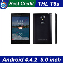 In stock!Original THL T6S Android 4.4.2 5.0″ Inch JDI Screen MTK6582 Quad Core 3G Mobile Phone  1GB RAM 8GB ROM WCDMA/Eva