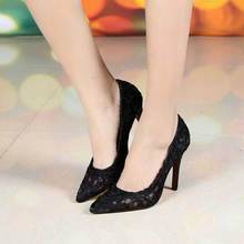 2014 Autumn Boots High Heels New Women s Lace High heeled Hollow Out Single Screen Shoes