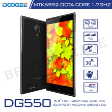 Original Doogee Brand DG550 MTK6592 Quad Core 1.7 GHz Octa Core Processor Smartphone 1GB RAM 16GB ROM 13MP Camera Cell Phones