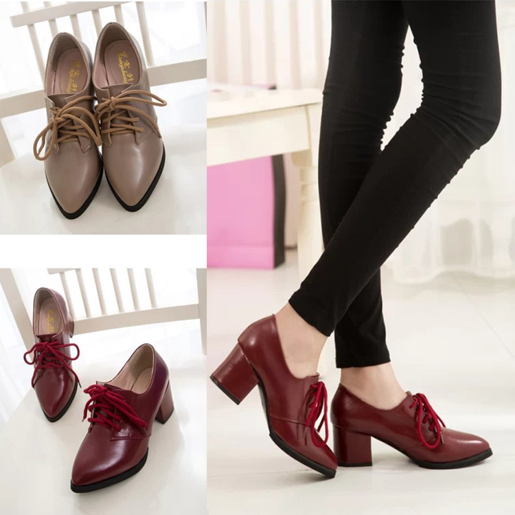 Branded High Quality Women Fashion Ankle Boots High Heels 6 cm Quality Casual Leather Shoes Girl