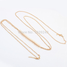 Boho Style Women Sexy Body Chain Alloy Long Necklace Gold Color Waist Chain For Girls Fashion